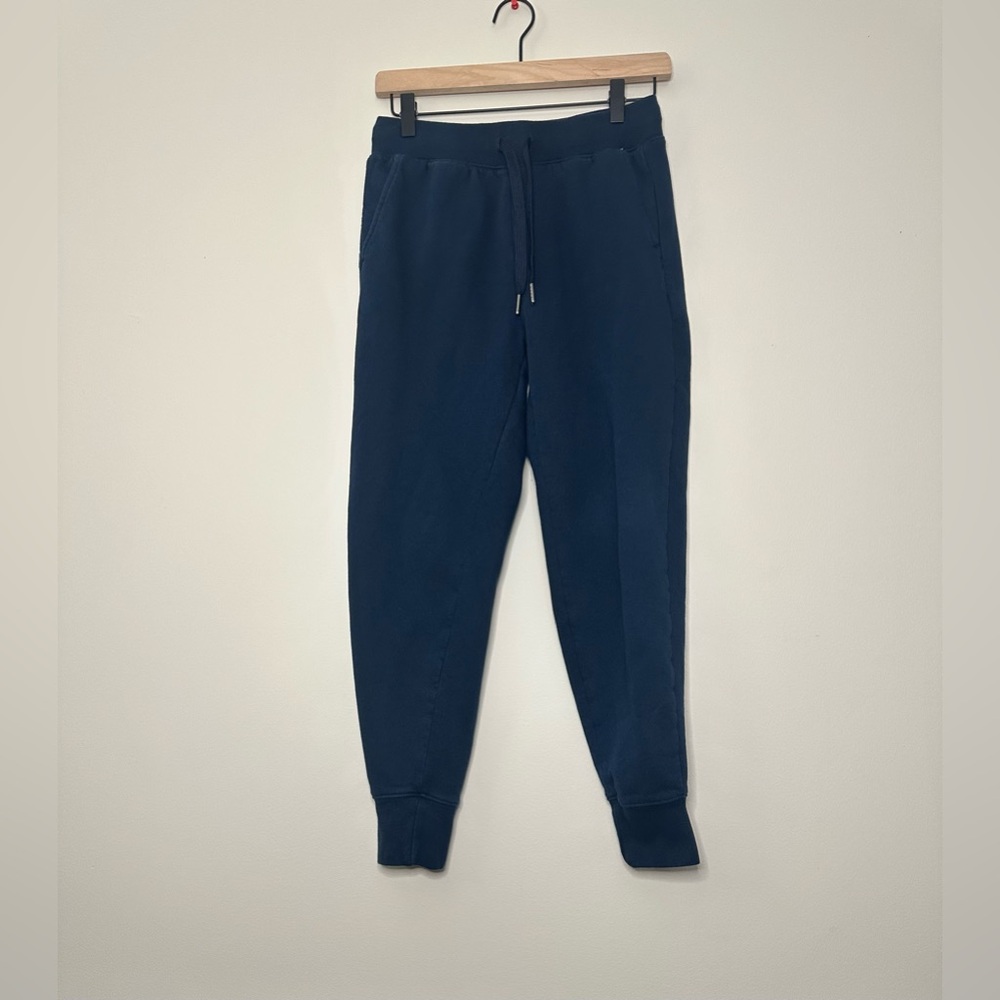 Fruit of the Loom Crafted Comfort Fleece Jogger Sweatpants Navy Blue Size S